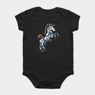 Unicorn Robot Baby Bodysuit